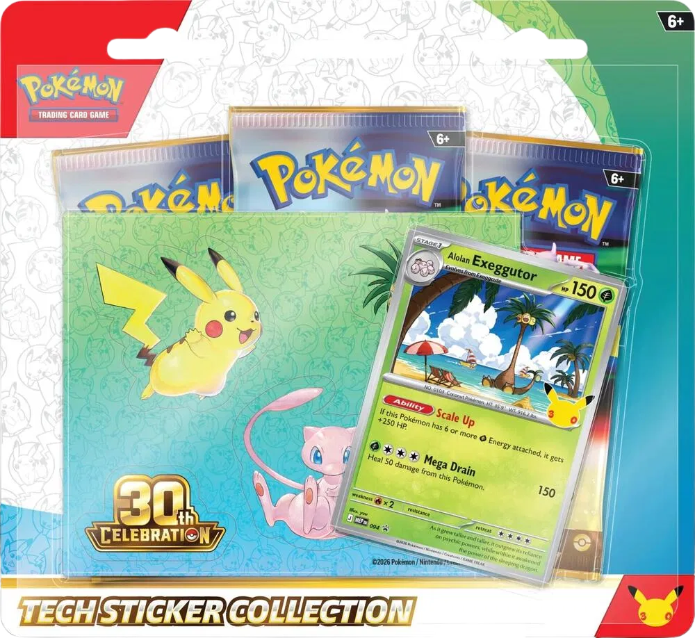 30th Celebration Tech Sticker Collection [Alolan Exeggutor]